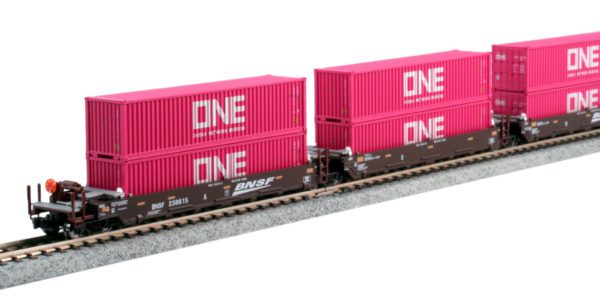 KATO N Scale Bran6020 Maxi-iv Well 3 Car Set 6 Pacer Containers 106-6179 1066179 for sale online 